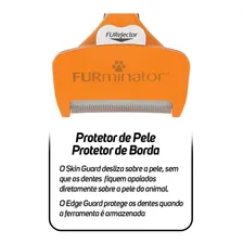 Rasqueadeira Para Cães Porte Médio Pelos Longos Furminator Cor Laranja Foto mini 3