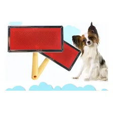 Rasqueadeira Profissional Pet Cabo Madeira N3 CĂŁes Gatos Foto mini 1