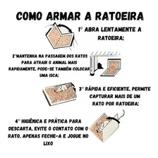 Ratoeira Armadilha Placa Adesiva Mata Ratos Pega Camundongos Foto mini 4