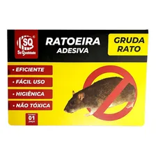 Ratoeira Cola Adesiva Pega Rato C/ 20 Peças Foto mini 3