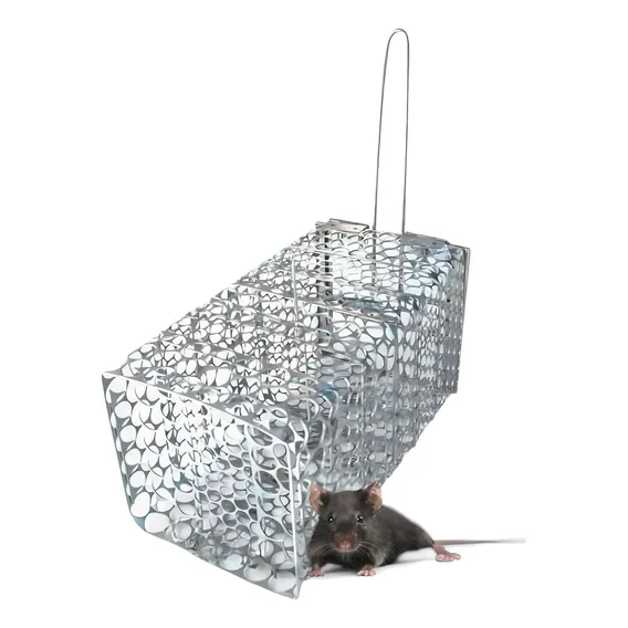 Ratoeira Gaiola Grande Aço Para Ratos Ratazanas Camundongos Foto 1