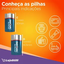 Rayovac C 2 pilhas cilindricas Foto mini  2