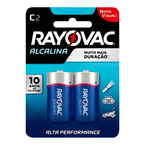 Rayovac C 2 pilhas cilindricas Foto 1
