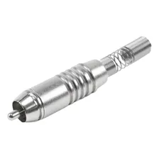 Rca Plug Conector Santo Angelo Plug Rca Ninja Kit 10 Unid Cor Prateado Foto mini  3