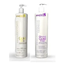 Realinhamento Térmico Gold Free Blond Souple Liss Foto mini 1