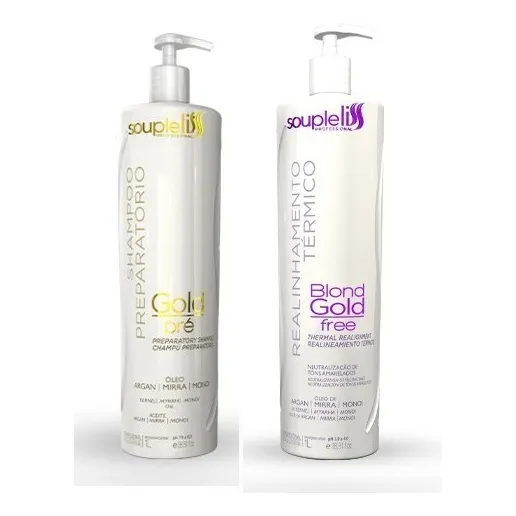 Realinhamento Térmico Gold Free Blond Souple Liss Foto 1