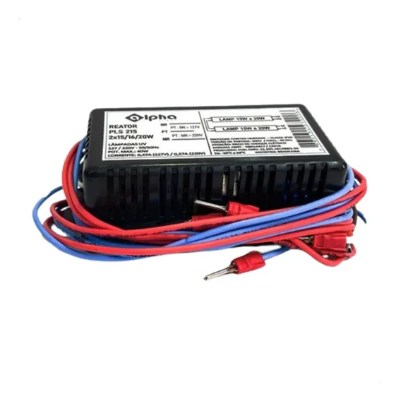 Reator 2 X 15w Bivolt Para Fluorescente Tubular Ou Germicida 127/220v Foto 1