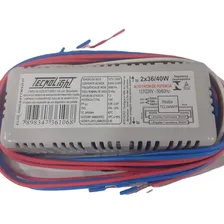Reator Bivolt Eletrônico Para Lâmpada Fluorescente 2x36/40w 110v/220v Foto  mini 1