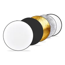 Rebatedor Circular H08c Refletor 5 Em 1 Dobrável De 110cm Foto mini 1