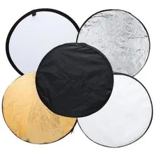 Rebatedor Difusor Prata Dourada Preto Branco Transluci 110cm Foto mini 2