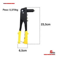 Rebitadeira Rebitador Manual 4 Bicos Alicate Profissional Foto mini 4