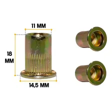 Rebite Rosca Interna M8 De Aço Rebite Com 20 Peças Foto mini 4