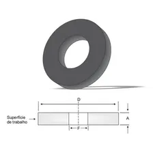 Rebolo Afiação 152 X 6,4 X 31,8 ( 6 X 1/4 X 1.1/4 ) Aa 150 Cor Branco Foto mini 4