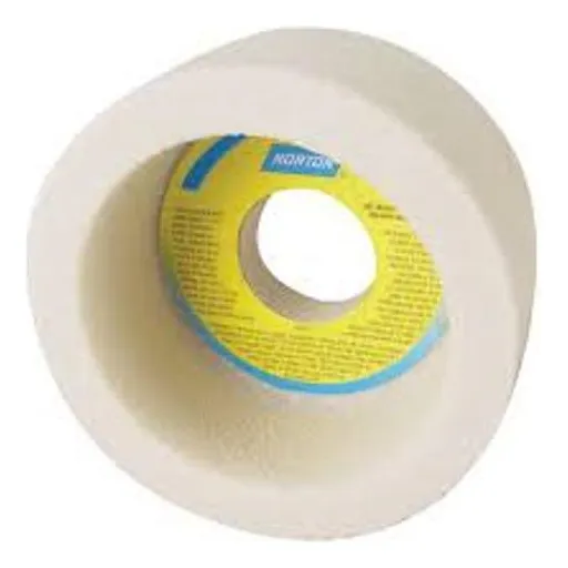 Rebolo Afiação Copo Branco 127,0x63,5x31,8 - Norton Foto 1