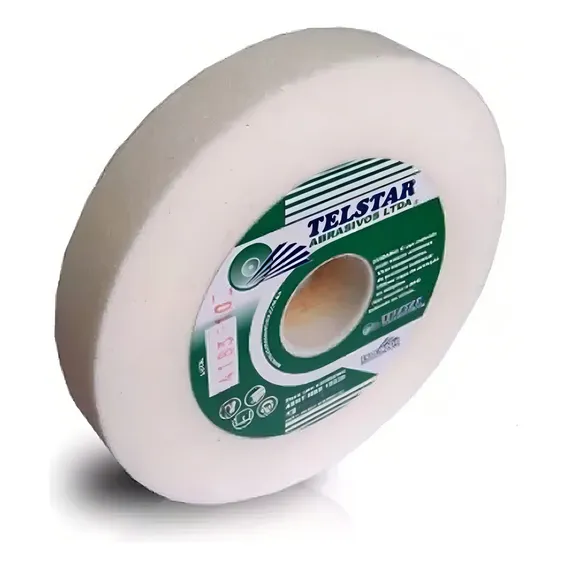 Rebolo Branco Para Afiação 6x3/4 Grana 100 Telstar Foto 1