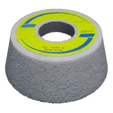 Rebolo Copo Cônico Branco Para RetÃfica 6 X 2 X 31,75mm Grão 60 Foto mini 4