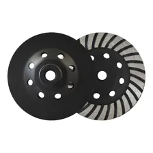 Rebolo Diamantado Disco Turbo 115mm C/ Rosca M14 - Tnt Cor Preto Foto  mini 1