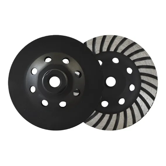 Rebolo Diamantado Disco Turbo 115mm C/ Rosca M14 - Tnt Cor Preto Foto 1