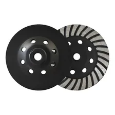 Rebolo Diamantado Disco Turbo 115mm C/ Rosca M14 - Tnt Cor Preto Foto mini 1