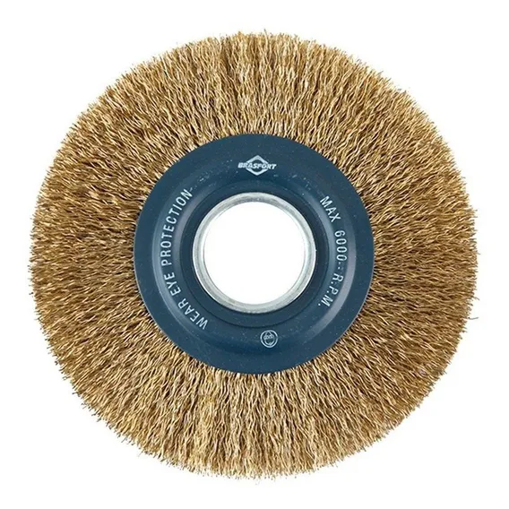 Rebolo Escova Circular Ondulada P/ Esmeril 6 X 3/4 - Disma Foto 1
