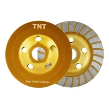 Rebolo Fresa Disco Desbaste Concreto Granito Mármore 115mm Cor Dourado Foto mini  3