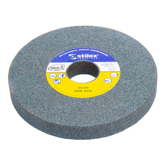 Rebolo Reto Pedra Esmeril Stilex 6x3/4 Gr 80 Videa Foto 1