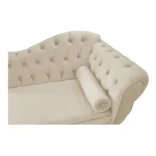 Recamier Div茫 Juliana 140 Cm Bege Consult贸rio Psicologia Foto mini 4