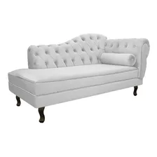 Recamier Divã Sofá Juliana 160 Cm Branco Luxo Sala Foto  mini 1