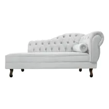 Recamier Divã Sofá Juliana 160 Cm Branco Luxo Sala Foto mini  2