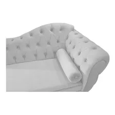 Recamier Divã Sofá Juliana 160 Cm Branco Luxo Sala Foto mini 4