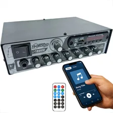 Receiver Bluetooth Boog Mx4000 Usb Rádio Aux Mic Sd 4 Canais Foto  mini 1