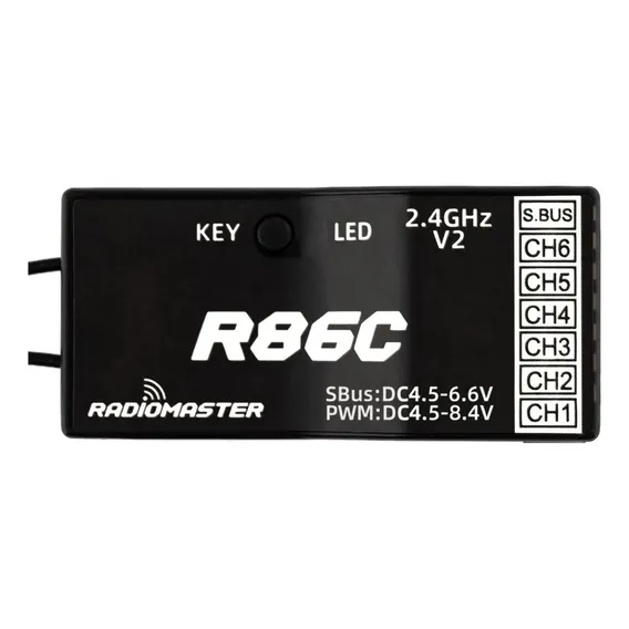 Receptor Radiomaster R86c Pwm Sbus D8 Receiver Com Rssi Foto 1