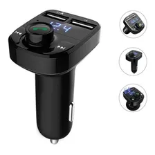 Receptor Transmissor Veicular Carregador Bluetooth Usb Mp3 Foto mini 2