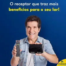 Receptor Vivensis VX10 Nova Parab贸lica Digital Sathd 110/220V Preto Foto mini 3