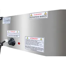 Rechaud Banho Maria Eletrico 220v Termico Inox 3 Cubas Foto mini  3