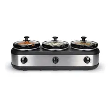 Rechaud Elétrico Triplo Buffet Slow Cooker 220v Foto mini 4
