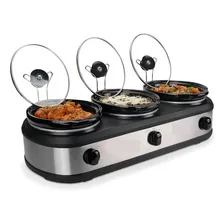 Rechaud Elétrico Triplo Buffet Slow Cooker 220v Foto mini 1