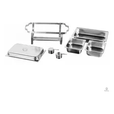 Rechaud Inox 2 Cubas 13 Litros Banho-maria Rich么a Foto mini 4