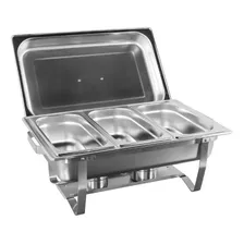 Rechaud Inox 3 Cubas 13 Litros Banho-maria Rich么a Foto mini 1