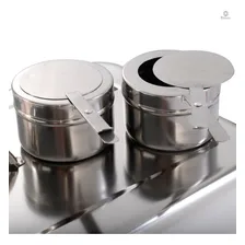 Rechaud Inox 3 Cubas 13 Litros Banho-maria Rich么a Foto mini 3