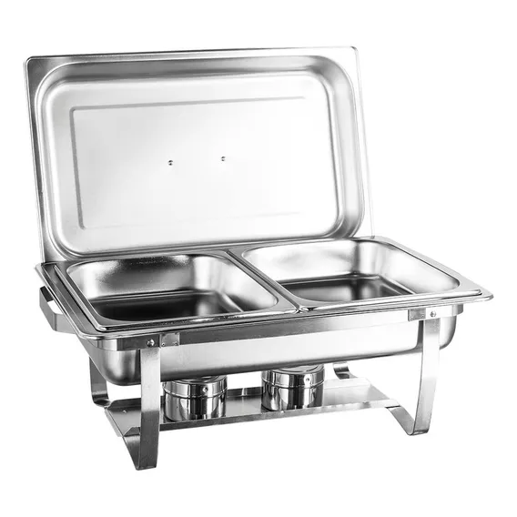 Rechaud Inox Inteiro 9 Lt Banho Maria Profissional Foto 1