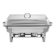 Rechaud Retangular 9l Revomax Em Aço Inox Com 6 Cubas Banho Maria Foto mini 4