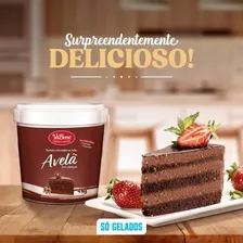 Recheio De Chocolate Ao Leite C/ Avelã C/ Pedaços Vabene 4kg Foto mini 3