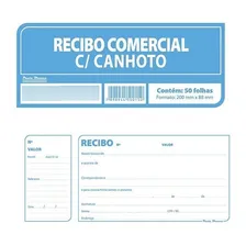 Recibo Comercial Bloco 100fls C/ Canhoto Destacável Foto mini  3