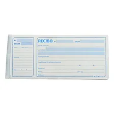 Recibo Comercial Bloco 100fls C/ Canhoto Destacável Foto  mini 1