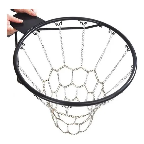 Rede De Basquete Corrente De Aço Para Aro Foto 1