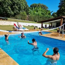 Rede De Biribol V么lei De Piscina 4 Metros Branca Foto mini 4