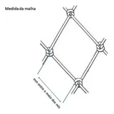 Rede De Pesca Malhão 0.50x250x10x100m 5m Altura Malha 50cm Foto mini 4