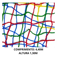 Rede De Proteção Colorida Para Pula Pula 1,40m / 1,45m Cama Elástica Val Brinquedos Foto mini  3
