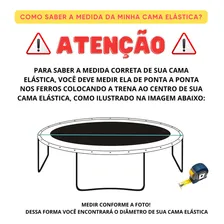 Rede De Proteção Colorida Para Pula Pula 1,40m / 1,45m Cama Elástica Val Brinquedos Foto mini 4